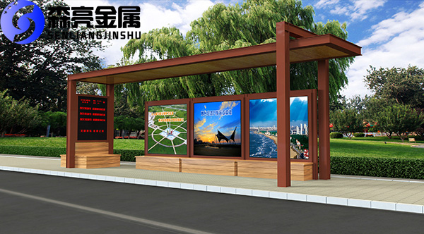 秦皇岛不锈钢公交候车亭-候车亭-仿古候车亭